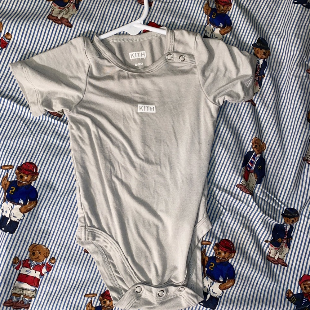 Kith Gray Kids Bodysuit Onesie